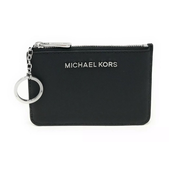 Michael Kors Jet Set Travel Small Leather Top Zip Coin Pouch With ID - Picture 1 of 16